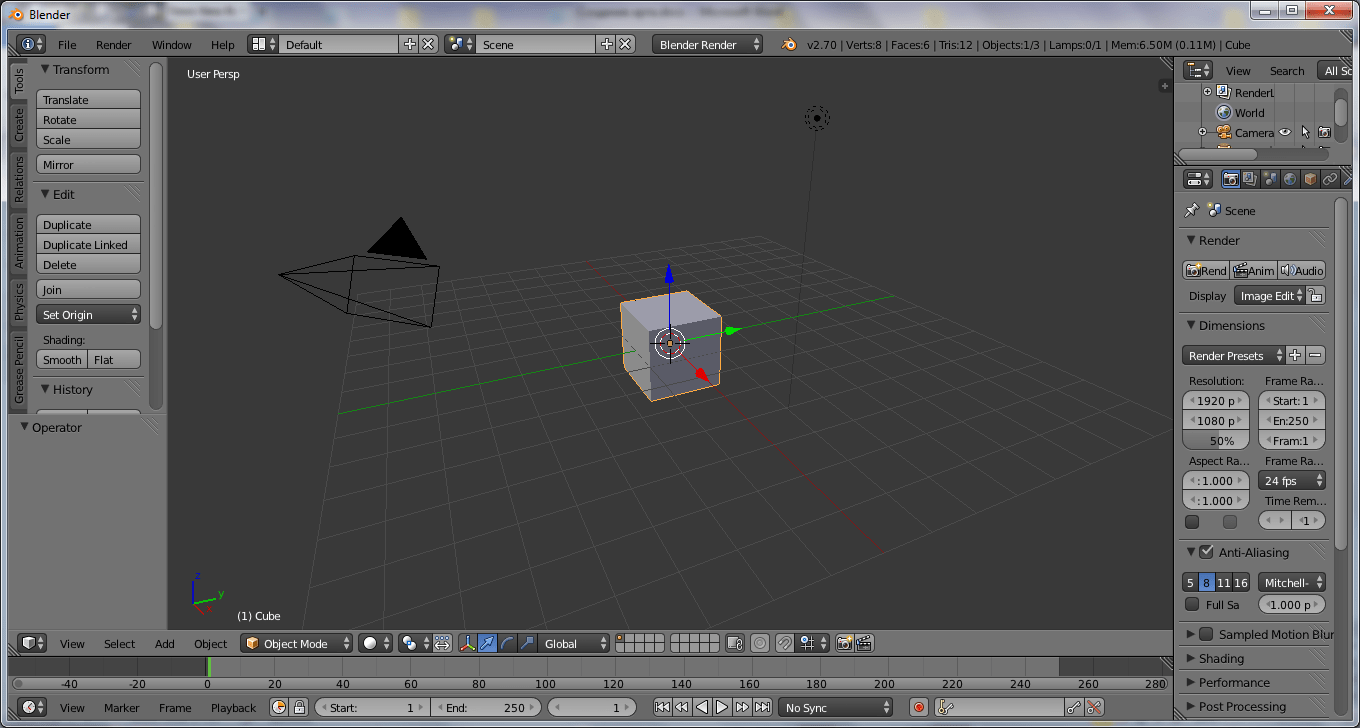 Blender Интерфейс 2019