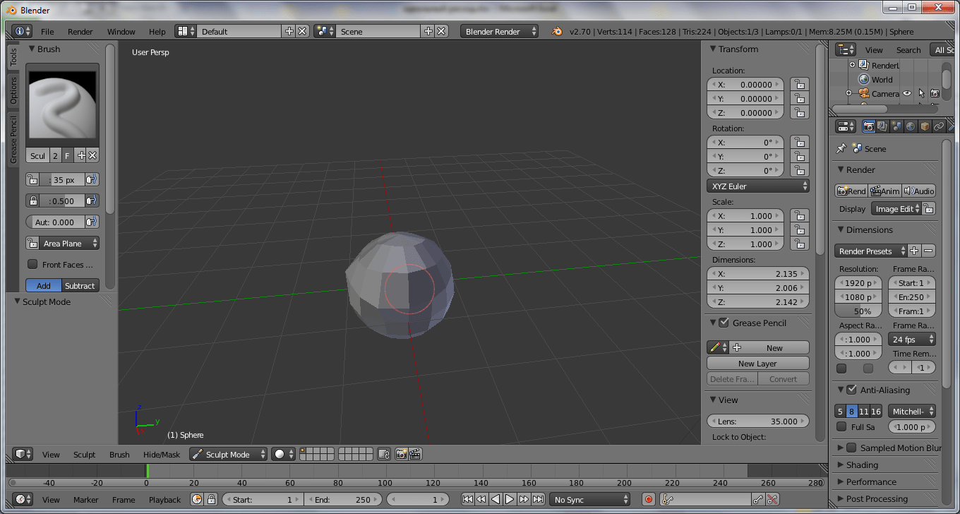 Как открыть файл mesh в blender