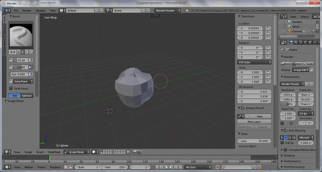 Blender план обучения