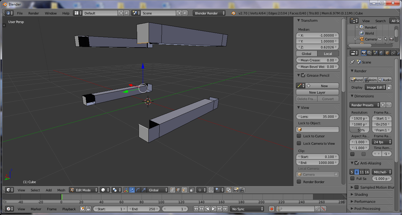 Как добавить edge в blender