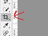 Инструмент кадрирования photoshop